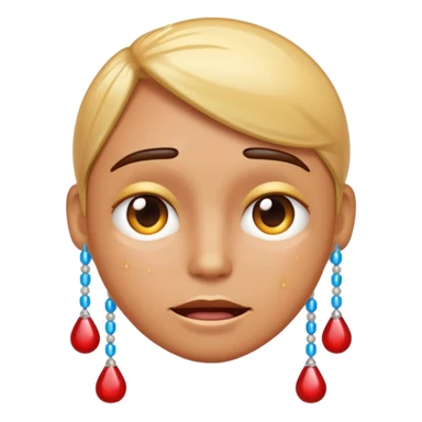 Emoji of me sweating sticker