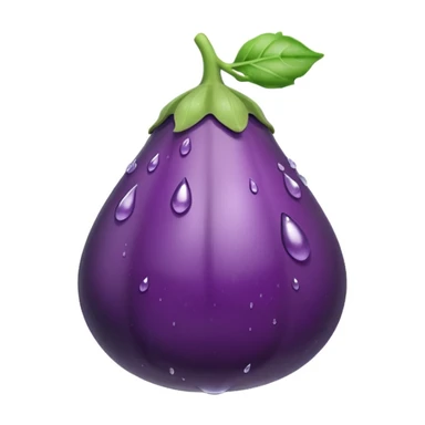 Aubergine qui sue des gouttes sticker
