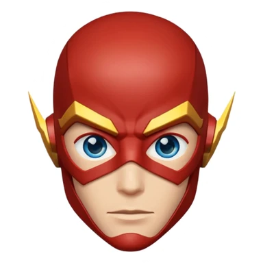 The Flash with blue eyes sticker