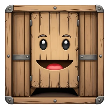 Wooden trap door sticker