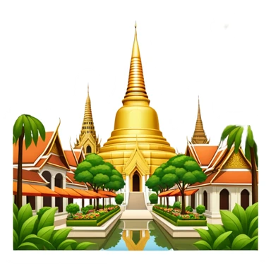 ​Cinematic Realistic Nakhon Pathom, Thailand, depicted as a historic cityscape dominated by the iconic Phra Pathom Chedi, surrounded by lush gardens, bustling local markets, and traditional Thai architecture, bathed in warm golden light and rendered with rich textures that capture its cultural and historical significance, sticker