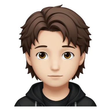 felix of stray kids brunnete sticker