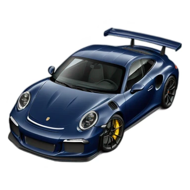 Navy blue Porsche gt3 rs sticker