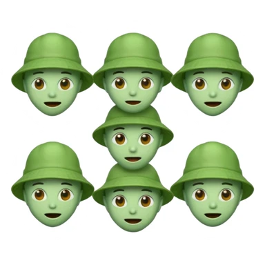 Emojis ovnis type discord avec un bob type jul avec différentes expressions sticker