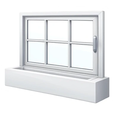 white windowsill sticker