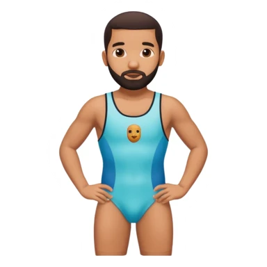 Drake with swimsuit sticker