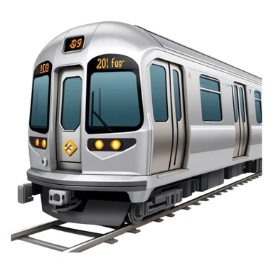 Subway Train (NYC) - Bombardier (Model Year: 2021) (Iconic colour: Silver) sticker