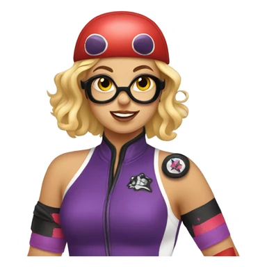 Roller derby girl  sticker
