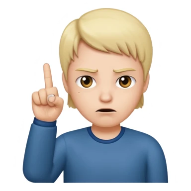 This emoji 🙄 with this one 🖕🏻 sticker