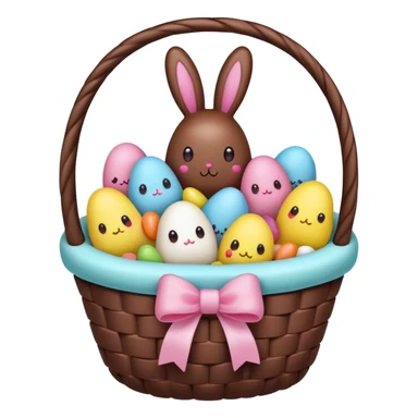  peeps marshmallow easter candy basket kawaii chocolate bunny jelly bean eggs sticker