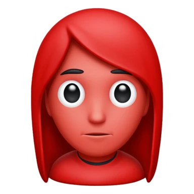 Among us character facing away from the camera while looking back sticker