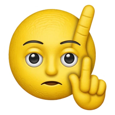 Eye-rolling emoji with fuck you finger sticker