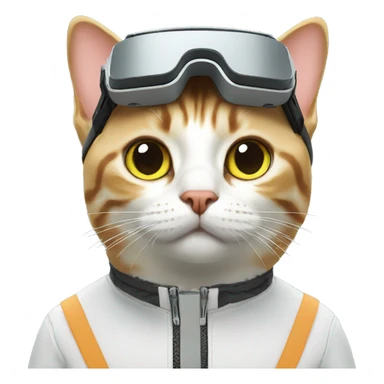 Cat wear VR sticker