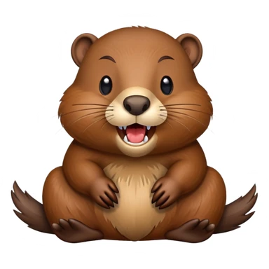 Canadian beaver sticker
