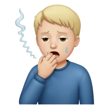 Suspicious coughing  sticker