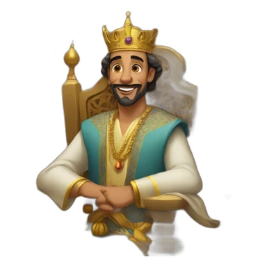 Moroccan king saying good noght sticker