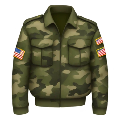 military jacket camouflage sticker