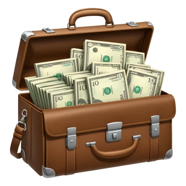 open wifi money filled briefcase sticker