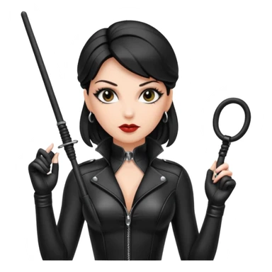 One Dominatrix whipping man  sticker