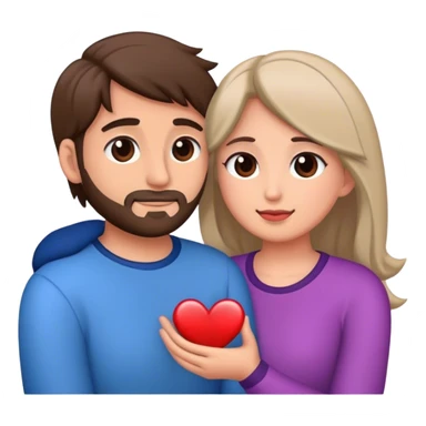 pareja de hombre y mujer enamorados sticker