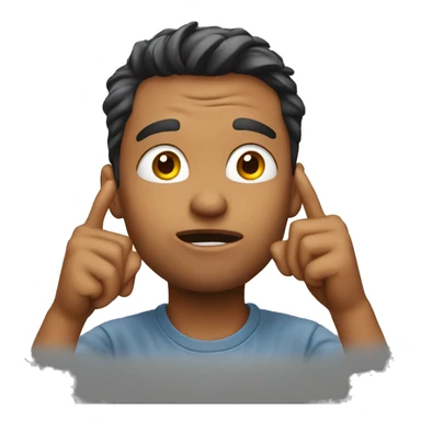 Guy giving flying kiss sticker