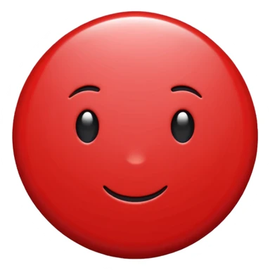 bolinha sólida vermelha para marcar início de frase sticker