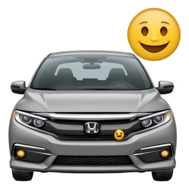 Make an emoji of a 2024 Honda civic with a grey exterior sticker