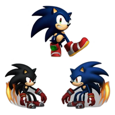 Sonic shadow knuckles ami chaos sticker