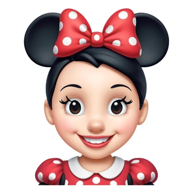 Minnie Mouse smiling sticker
