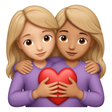 heart hug sticker