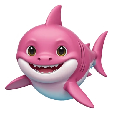 pink Baby Shark sticker