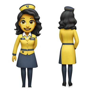 Spirit airlines flight attendant  sticker