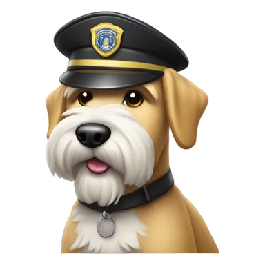 Wheaten terrier security guard sticker