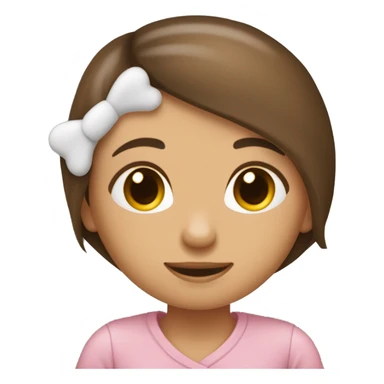 Mujer de piel clara y cabello oscuro abrazando a un oso de peluche de color café claro donde los dos se ven felices sticker