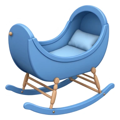 baby cradle blue sticker