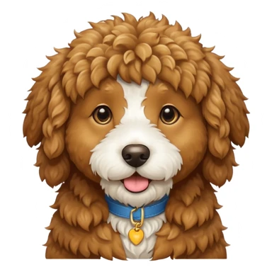 golden doodle dog sticker