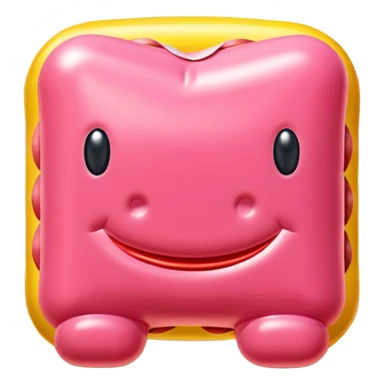  SPAM meat jeff koons style inflatable sculpture art french landscape  sticker