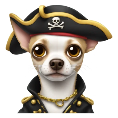 Chihuahua pirate sticker