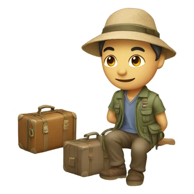 Travel to Asia sticker