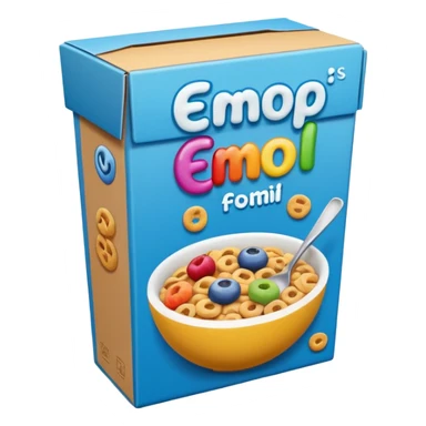 Cereal box sticker