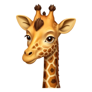 Ful Mor zürafa sticker