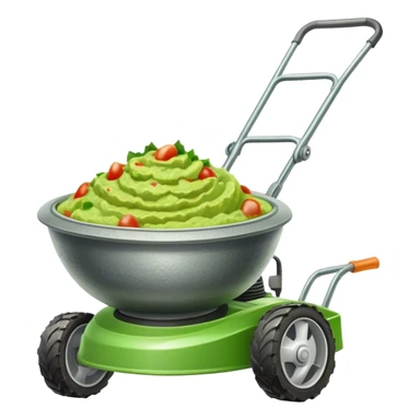 guacamole and lawnmower sticker
