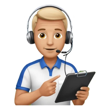 Soccer coach giving instructions on field, stadium lights, cinematic, realistic ⚽📋 sticker