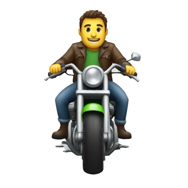 Mec en roue arrière en moto sticker