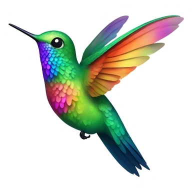 Happy hummingbird  sticker