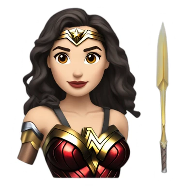 Gal gadot as wonder woman sticker