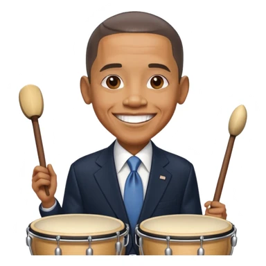 Obama drummer sticker