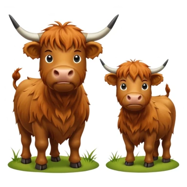 Highland cows sticker