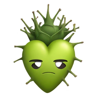 Heart with thorns around it sticker