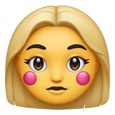 Sasssy emoji baddie edition a circle emoji sticker